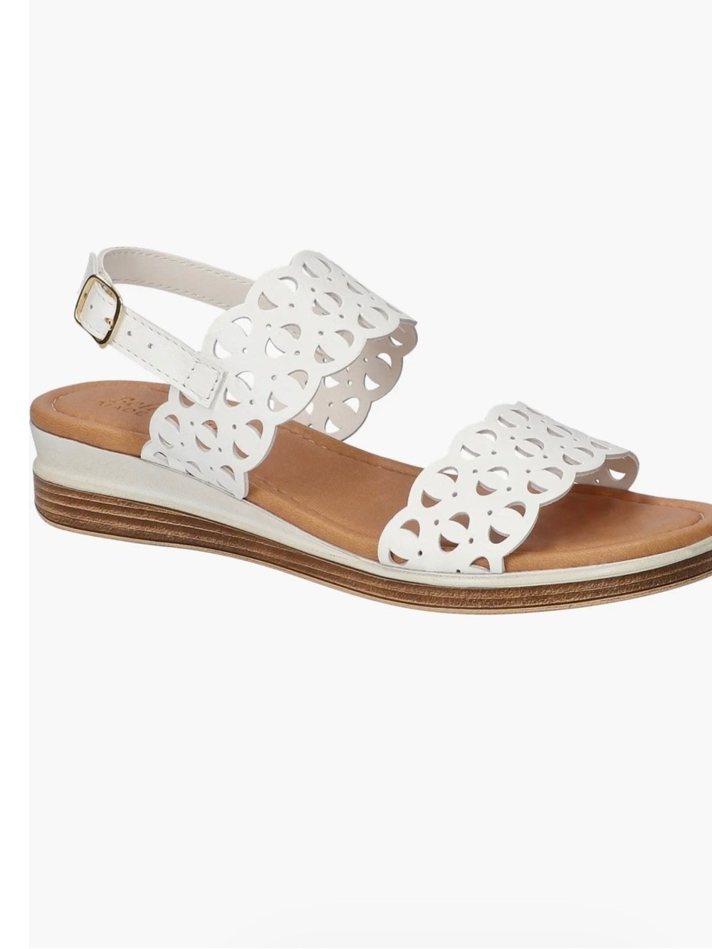 Bella Vita NWOB $119 Italian Leather White Sandals